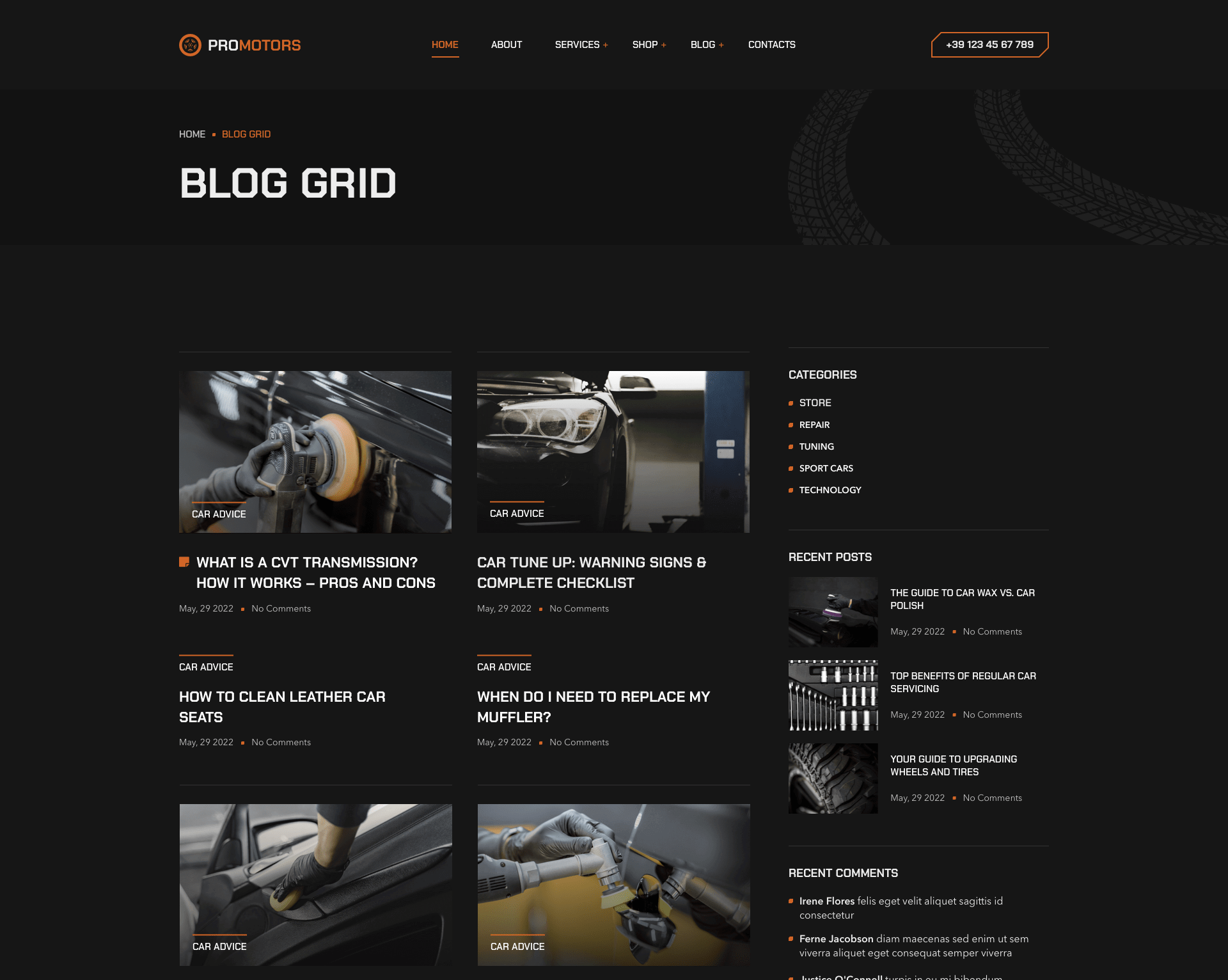 ProMotors - Blog Grid