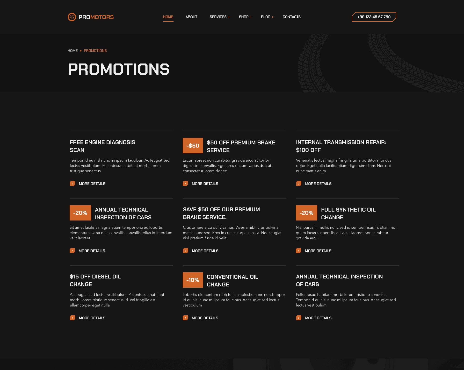 ProMotors - Current Offers