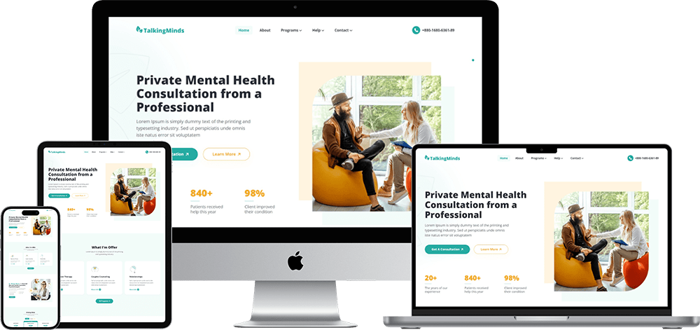 Talking Minds – Psychotherapist PHP Template