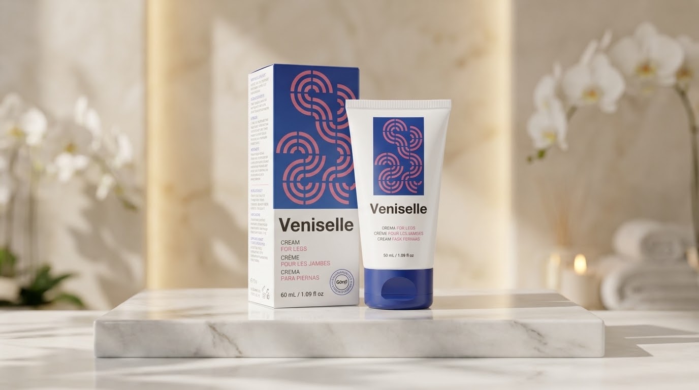 Veniselle Review: Mujer aplicando la crema Veniselle en sus pantorrillas para aliviar el dolor, la fatiga y la inflamación de las várices.