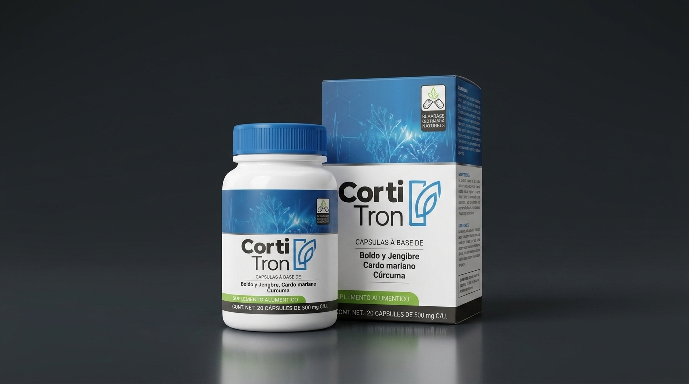 CortiTron Review: Boîte officielle de capsules CortiTron pour le soulagement naturel et rapide des douleurs articulaires et musculaires.