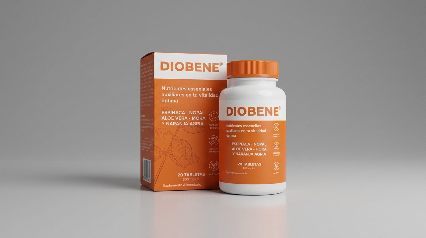 Diobene Revisar: Persona feliz y aliviada revisando sus niveles de glucosa estables tras usar el tratamiento natural Diobene.