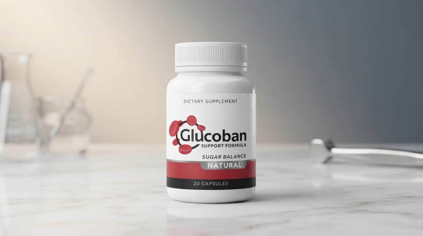 Glucoban Review: Professional medical illustration showing Glucoban ingredients helping insulin production in the pancreas.