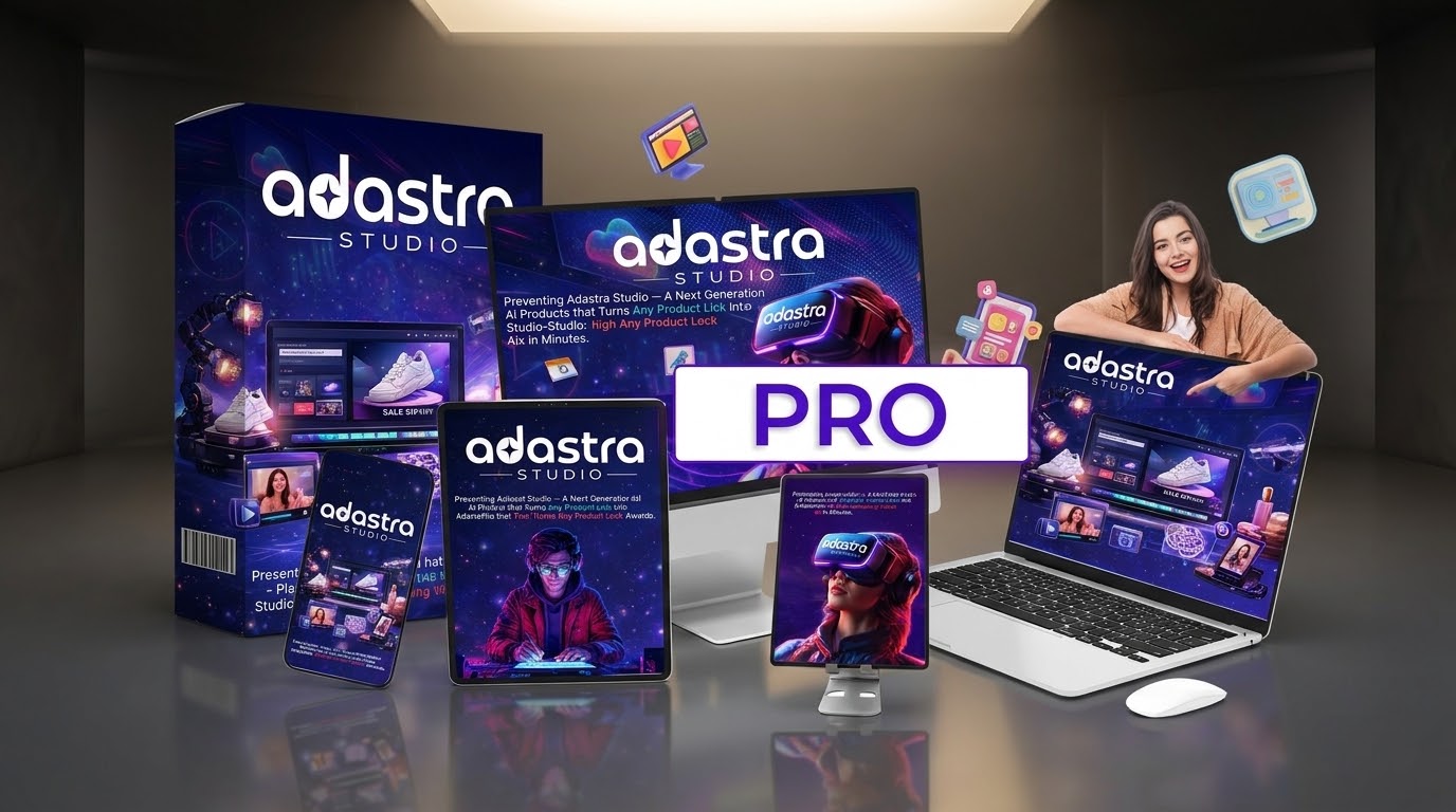 Adastra Studio Bundle Review: A comprehensive overview of the Adastra Studio Bundle dashboard showcasing the powerful AI video creation tools.