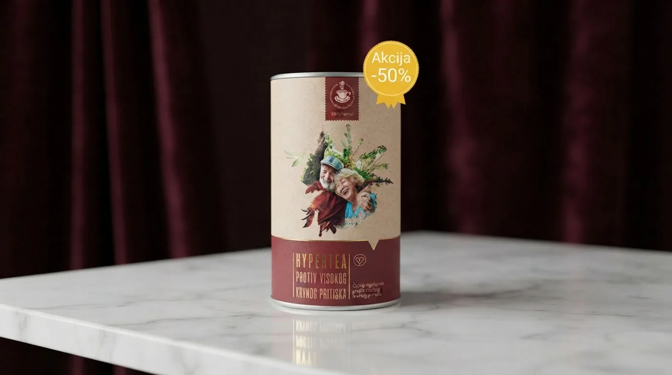 Hypertea Review: Grafični prikaz izboljšanja krvnega tlaka po uporabi čaja Hypertea.