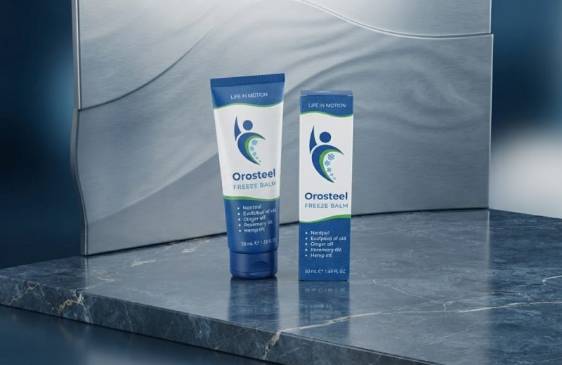 Orosteel Review 2026: A close-up shot of a person applying Orosteel cooling cream to a painful knee joint for instant relief.