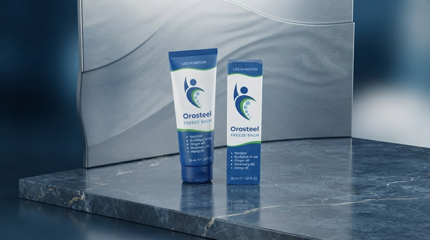 Orosteel Review 2026: A close-up shot of a person applying Orosteel cooling cream to a painful knee joint for instant relief.