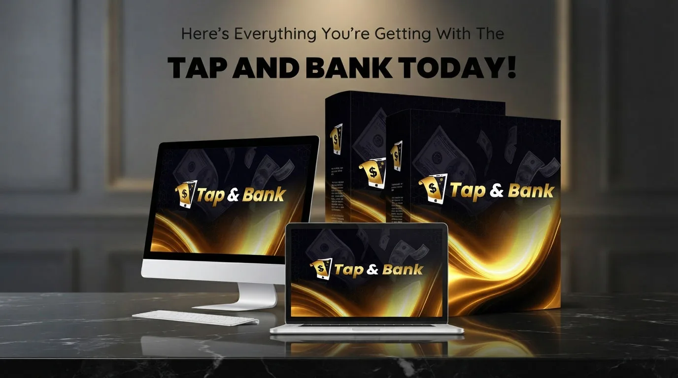 Tap & Bank Review:A person successfully earning passive income using the Tap & Bank hidden app on a smartphone.