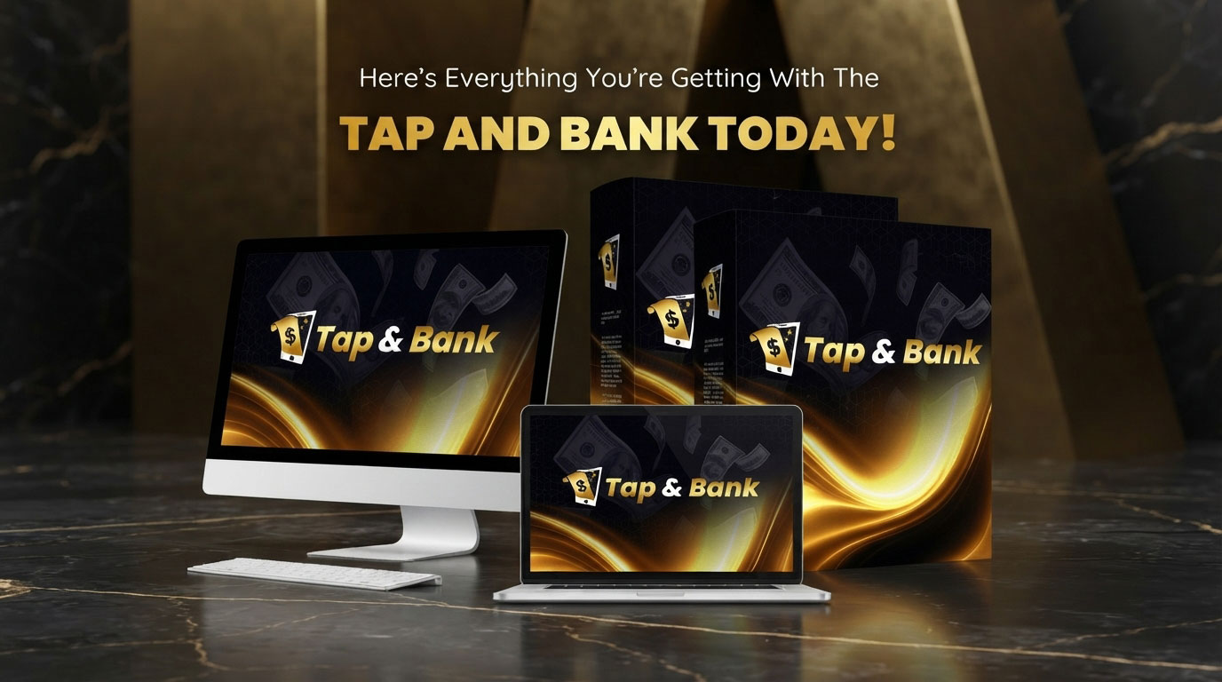 Tap & Bank Review: The official Tap & Bank members area dashboard showing earnings and the 1-click activation button