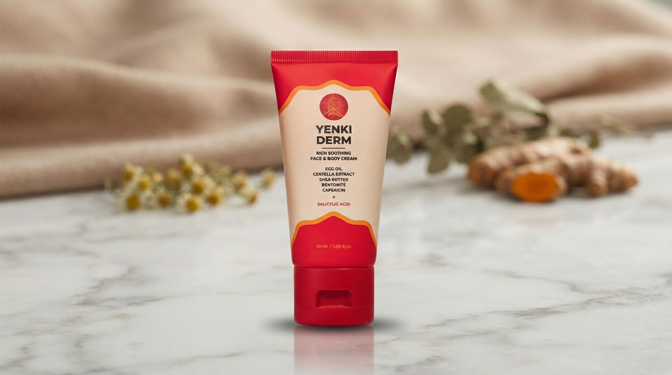 Yenki Derm Review: Primer plano de una piel sana y recuperada después de usar el tratamiento natural Yenki Derm.