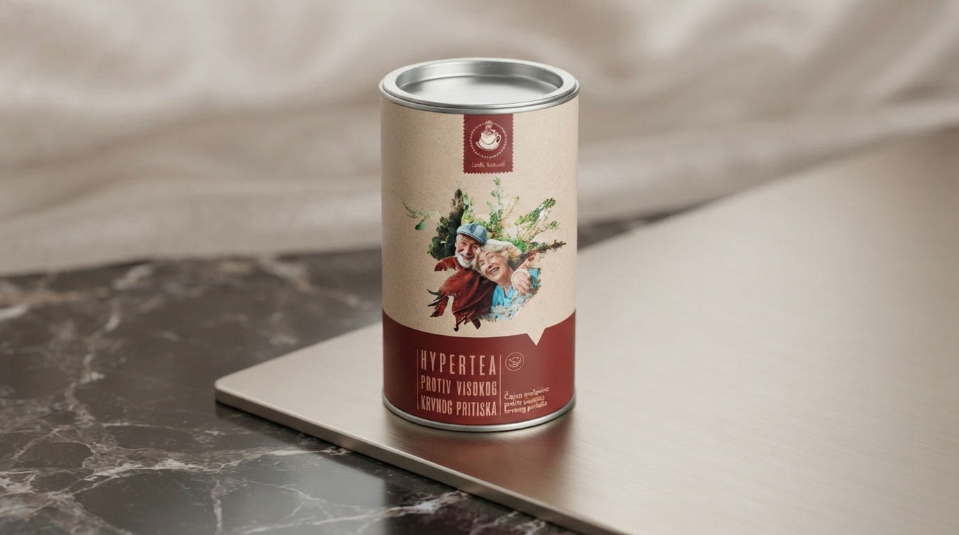 Venisal Recenzija: Skodelica čaja Venisal - RS z zelišči za zniževanje visokega krvnega tlaka.